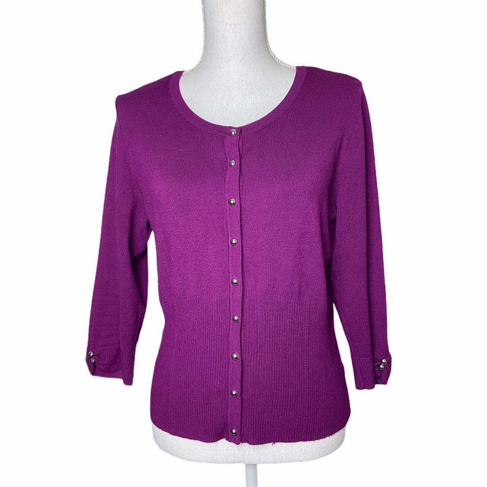 White House Black Market purple vest size M
